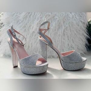 Women High Heels Stiletto Heel Open Toe Ankle Strap Wedding Shoes